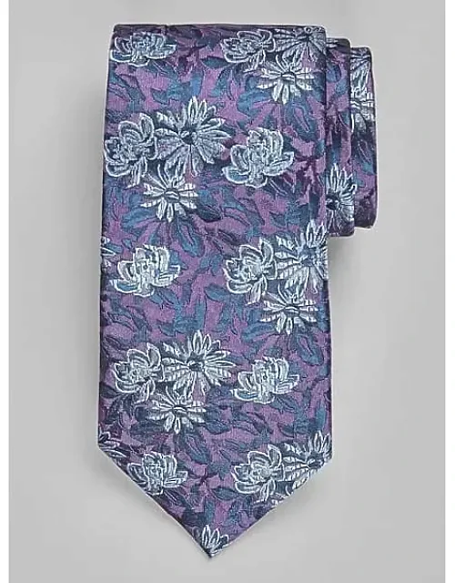 Scribbled Floral Tie