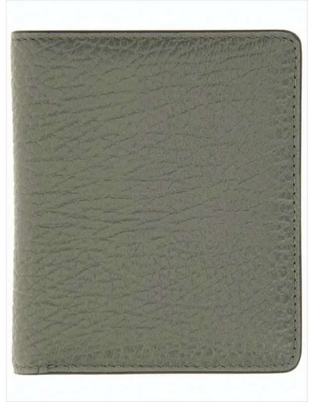 Textured Calf Leather Bifold Wallet