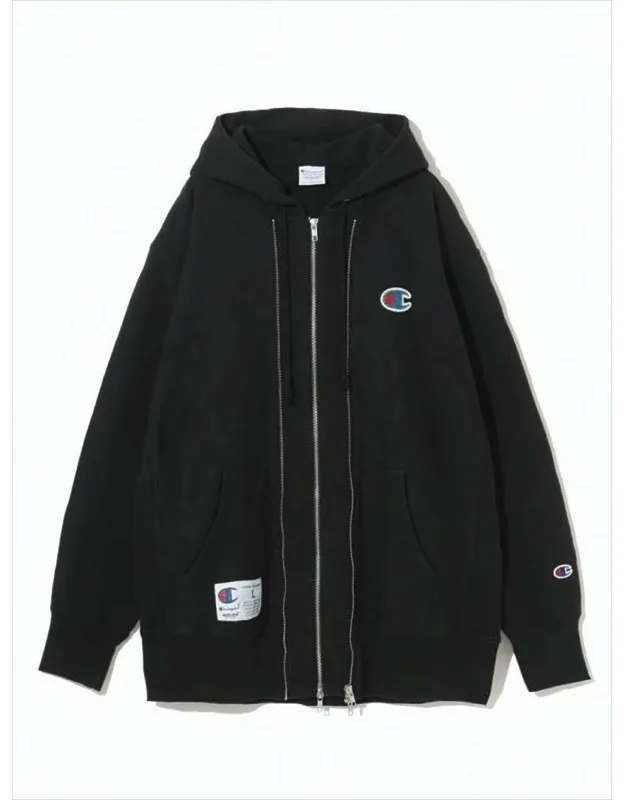 Zip-up Hoodie With Double Zipper