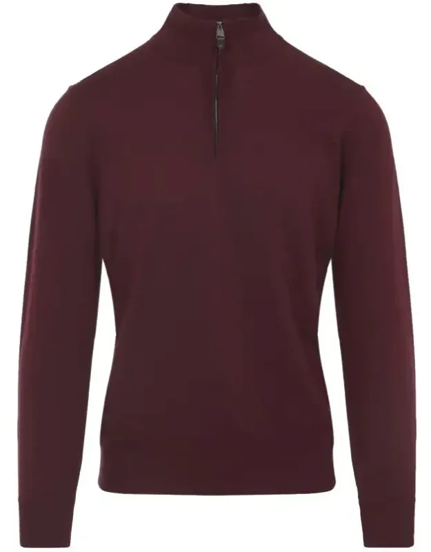 Half-zip Mock Neck Sweater