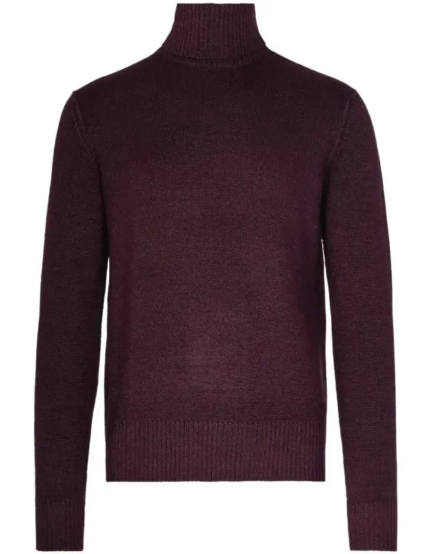 Virgin Wool Turtleneck Sweater