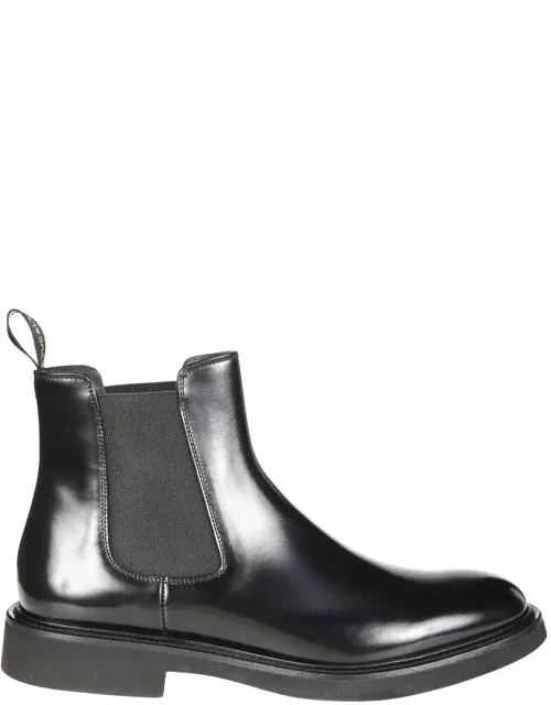 Polished Leather Ankle Boots