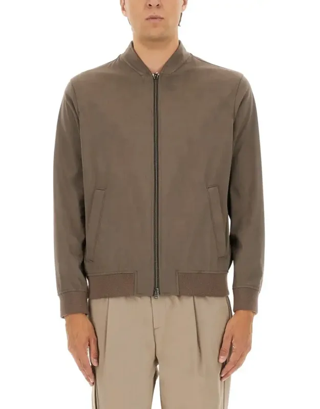 Resort Bomber Jacket In Suede Alternatives