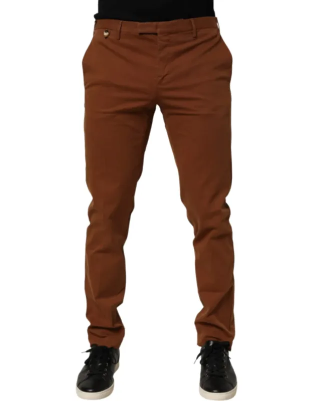 Skinny Chino Mid Waist Trousers