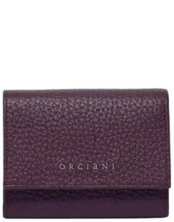 Textured Leather Wallet With Rfid Protection
