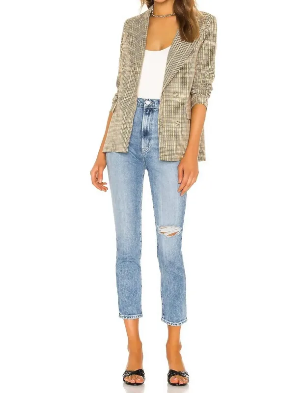 Runway High Rise Slim Straight Jeans