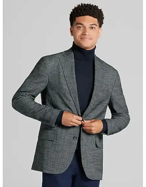 Slim Fit Plaid Sport Coat