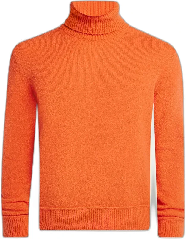 Logo-sleeve Turtleneck Sweater