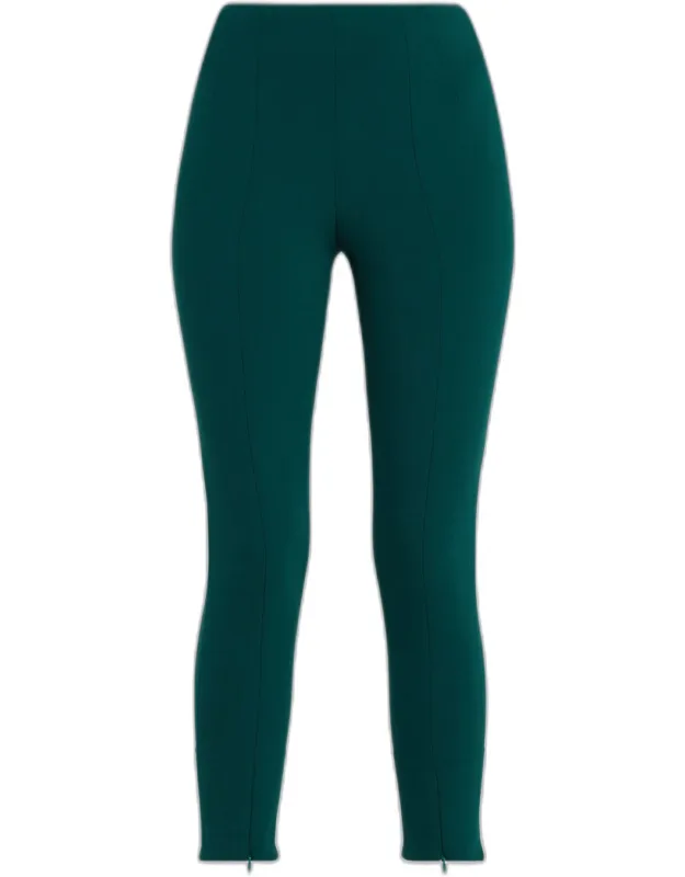 Mikey Zip-hem Skinny-leg Ankle Pants