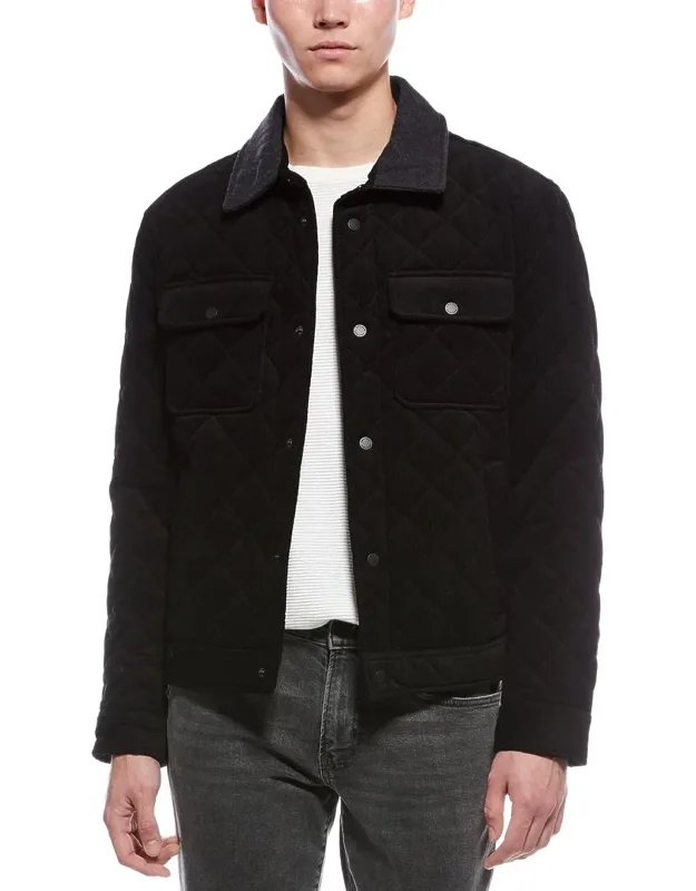 Diamond Quilted Bomber Jacket