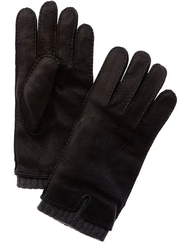 Handsewn Leather & Cashmere Gloves