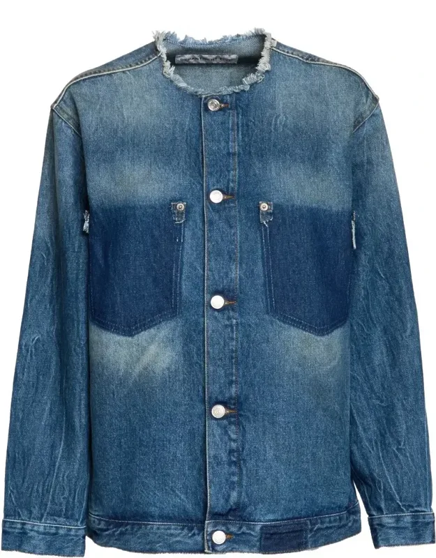 Stay Jacket In Firm Denim