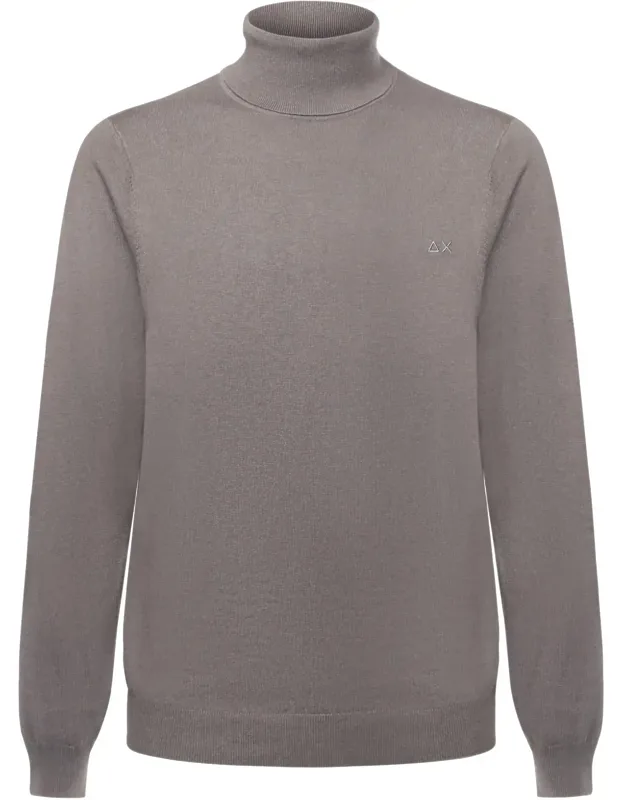 Cotton And Wool Turtleneck Sweater