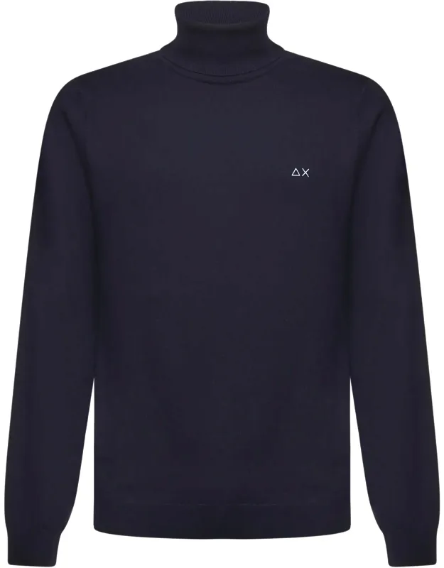 Cotton And Wool Turtleneck Sweater