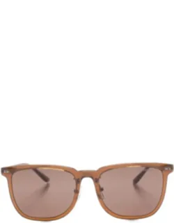 Sunglasses With Tinted Lenses And Square Frame
