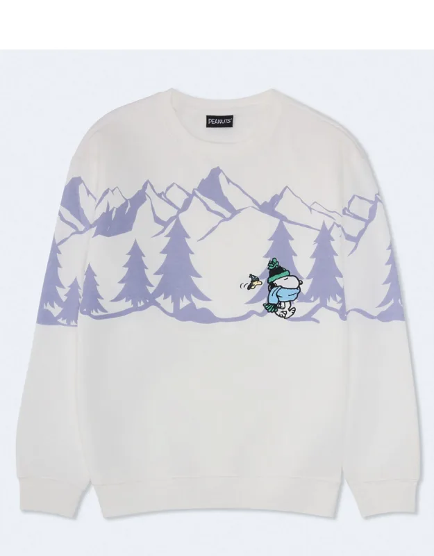 Snoopy In The Mountains Crew Sweatshirt