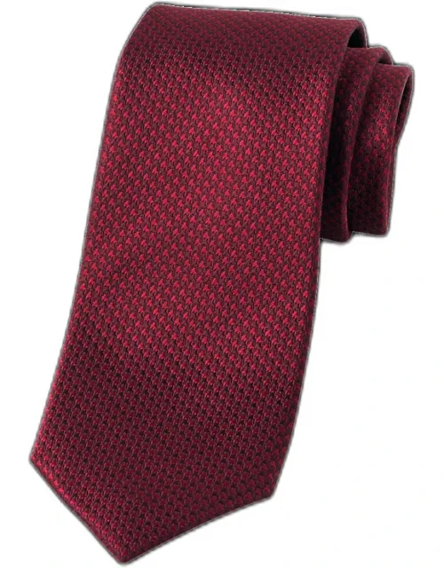 Houndstooth Woven Silk Tie
