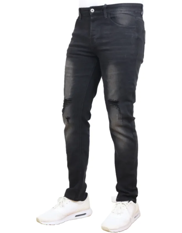 Stretch Ripped Jeans