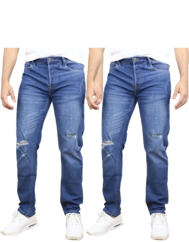 Stretch Ripped Jeans - 2 Pack