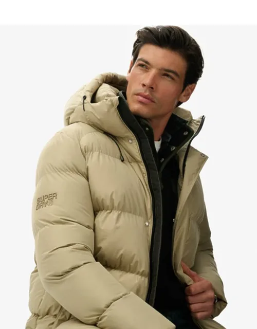 Hooded Five Baffle Sports Puffer Jacket