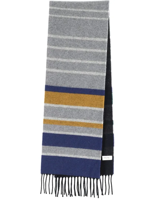Merino Wool And Cashmere Scarf, Striped Pattern