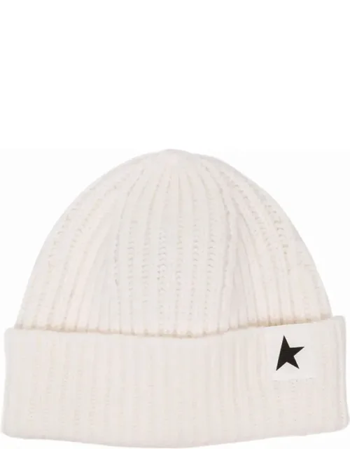 Ribbed Knit Wool Hat With Minimalist Design