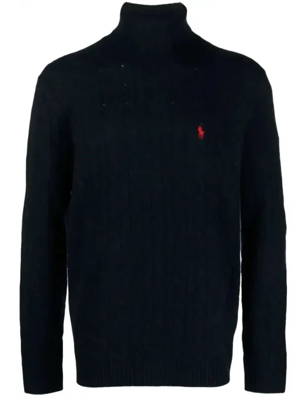 Turtleneck Cable Knit Pullover