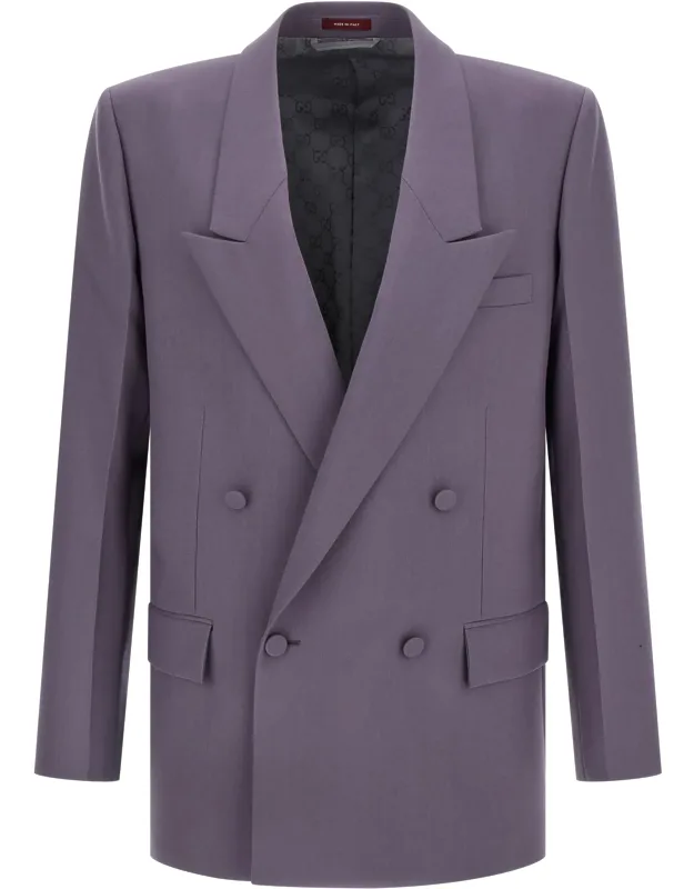 Double-breasted Wool Blazer
