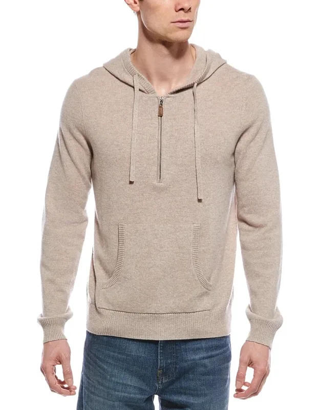 Cashmere 1/4-zip Hoodie