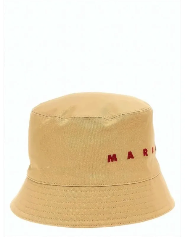 Cotton Bucket Hat With Embroidered Detailing