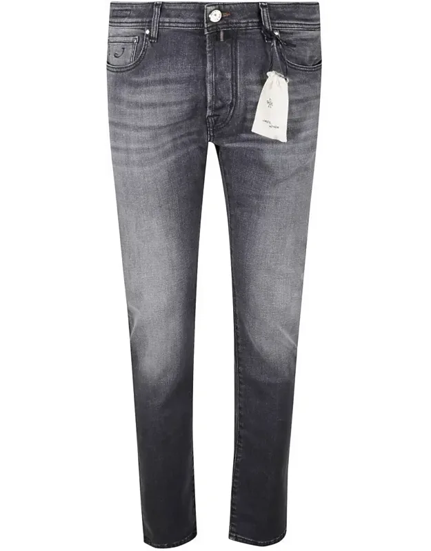 Slim Fit Jeans With Vintage Wash