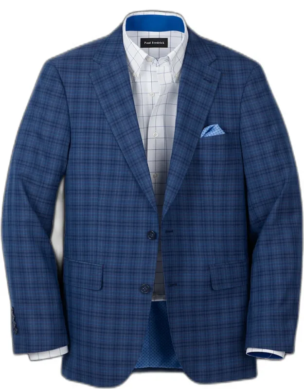 Wool Plaid Sport Coat