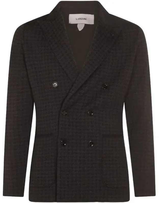 Textured Houndstooth Blazer