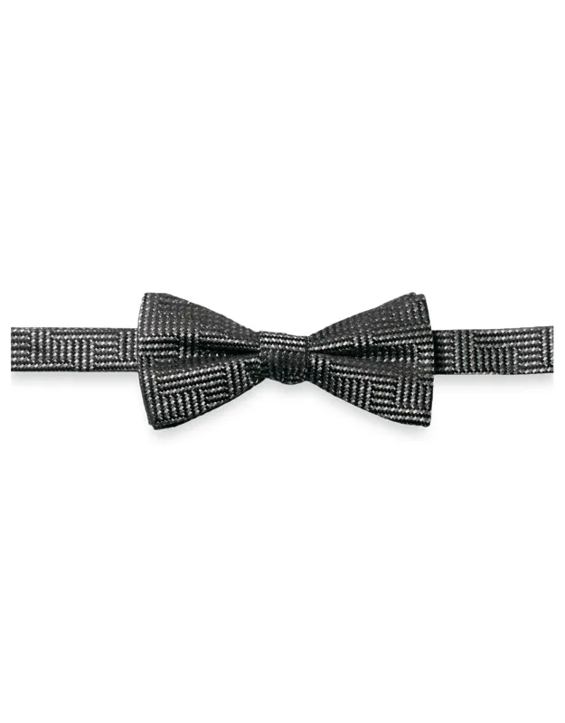 Herringbone Woven Silk Bow Tie