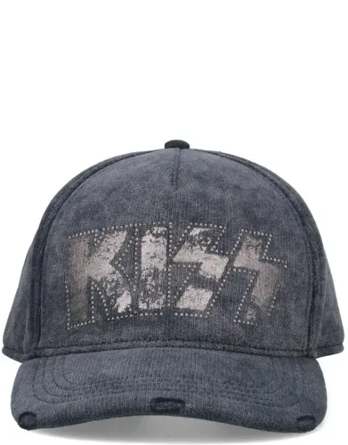 Kiss Baseball Cap - Structured Crown, Curved Brim