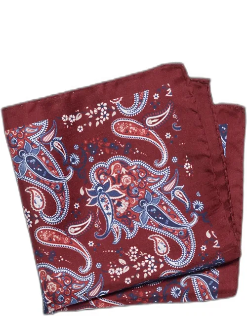 Paisley Silk Pocket Square