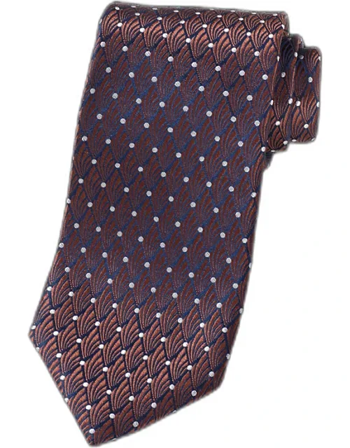 Geometric Woven Silk Tie
