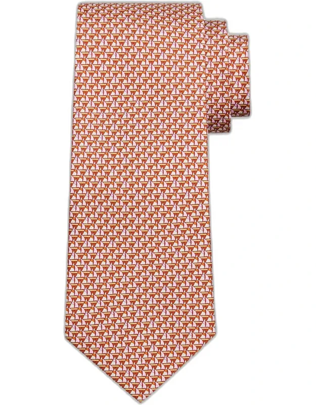 Micro-sailboat Print Tie
