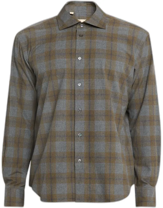 Classic-fit Cotton Plaid Button-down Shirt