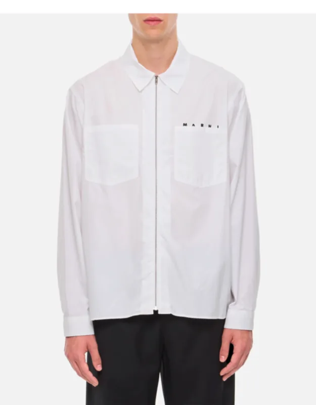 Full Zip Cotton Shirt