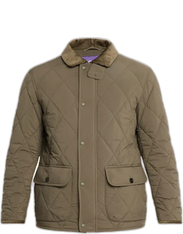 Carleton Corduroy-collar Quilted Down Jacket
