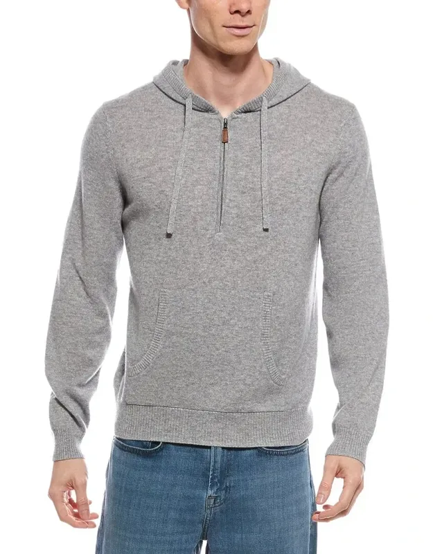 Cashmere 1/4-zip Hoodie