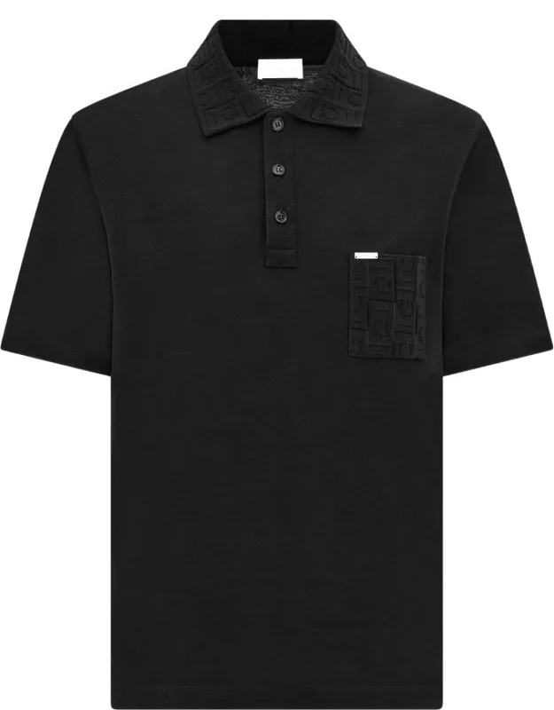 Jacquard Pocket Polo Shirt