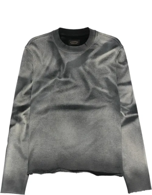Raw-hem Crew-neck Sweatshirt
