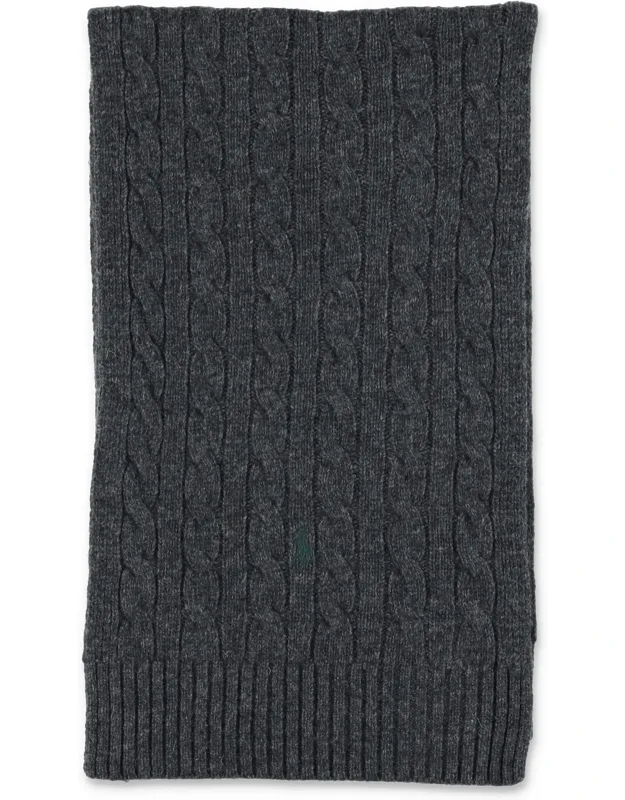 Wool-blend Cable-knit Scarf