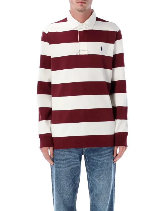 Iconic Cotton Striped Rugby Shirt