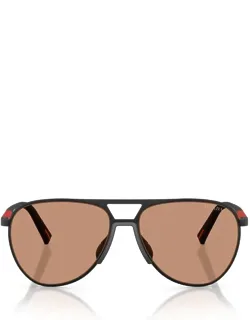 Prada Sunglasses Aviator Black Rubberized Metal