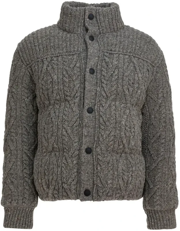 Wool Tweed Down Jacket