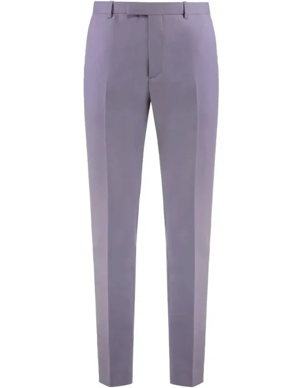 Trousers In Dry Wool Gabardine