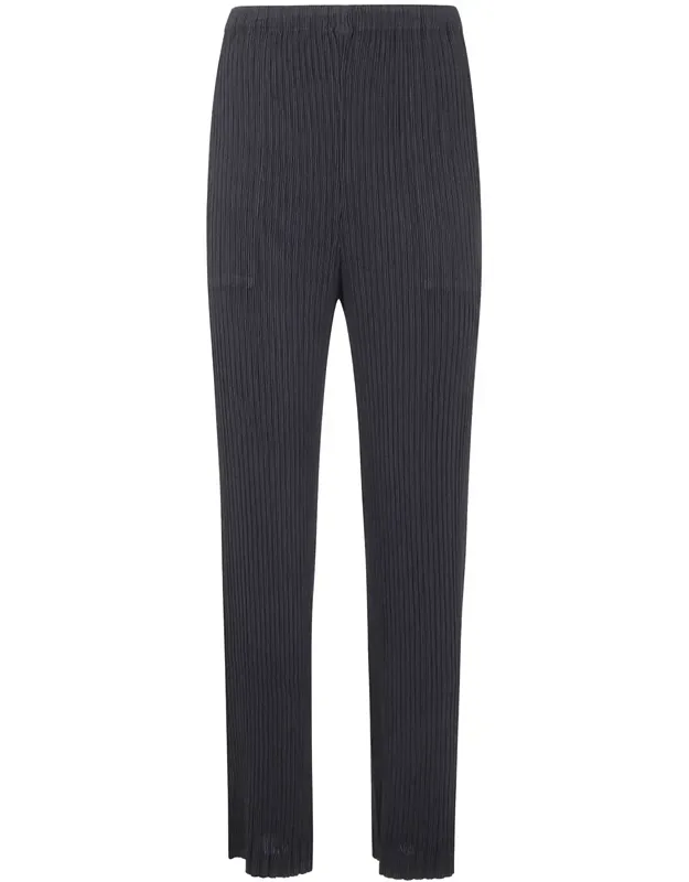 Hatching Pleats Trousers